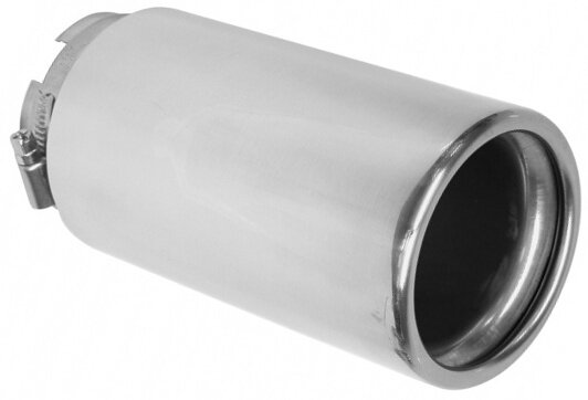 uitlaatsierstuk Inox rond 55-66 mm zilver 16 cm