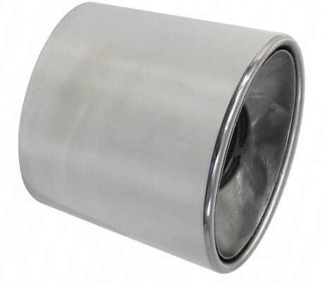 uitlaatsierstuk Inox rond 45-60 mm zilver 14 cm