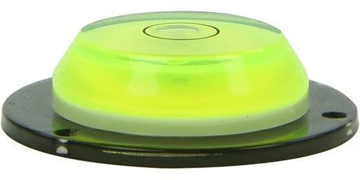 waterpas rond 3 cm zwart/geel