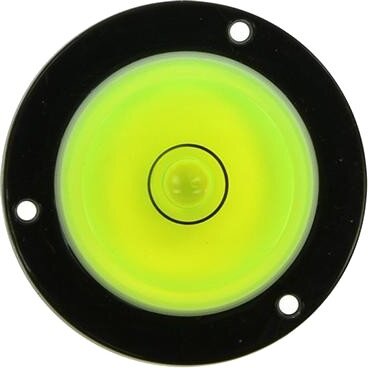 waterpas rond 3 cm zwart/geel