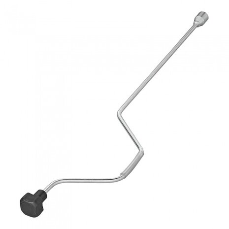 uitdraaislinger 84 cm 19 mm messing zilver