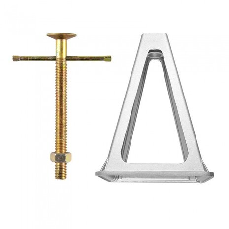 steunenset voor caravans aluminium zilver 2 stuks