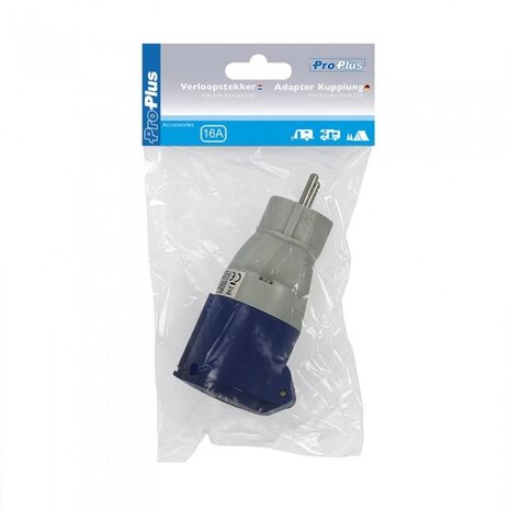 verloopstekker van Schuko naar CEE 230 V / 16A
