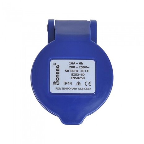 verloopstekker van Schuko naar CEE 230 V / 16A