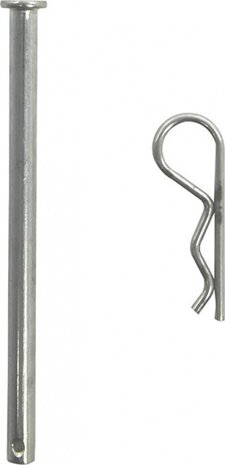 borgpen voor stabilisatievoet staal zilver