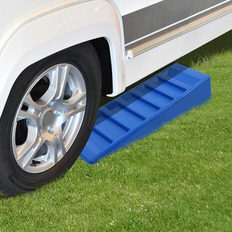 oprijblokken 75 mm blauw 2 stuks