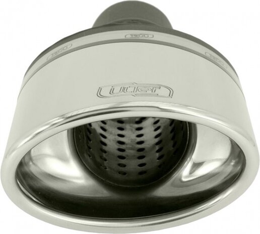 uitlaatsierstuk ovaal R 50 mm 20 cm RVS zilver