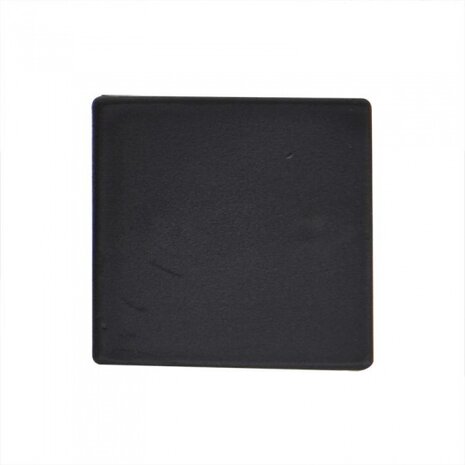 inslagdop 60 x 60 mm kunststof zwart per stuk