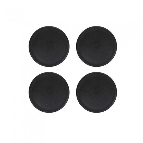inslagdop &Oslash; 40 mm kunststof zwart 4 stuks