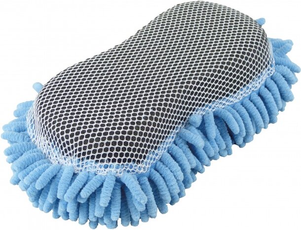 insectenspons 24,5 x 10,5 x 5 cm microvezel grijs/blauw