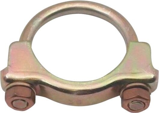 uitlaatklem 50 mm staal zilver