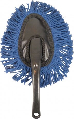 stoffer 35 cm zwart/blauw