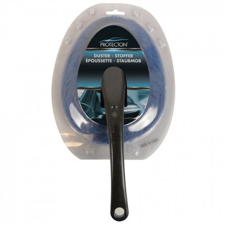 stoffer 35 cm zwart/blauw