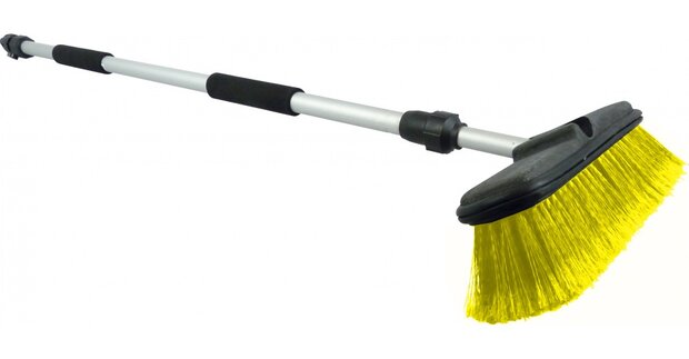 wasborstel met telescopische steel 95-160 cm geel