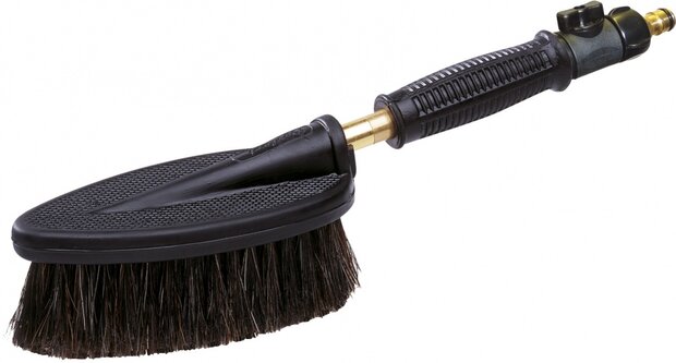 wasborstel met paardenhaar 19 x 10,5 cm zwart