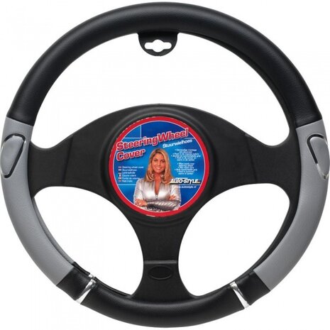 stuurhoes universeel PVC zwart/grijs 37-39 cm
