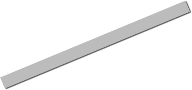 sticker AutoStripe Cool200 3 mm 975 cm zilver