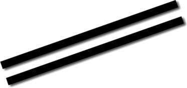 sticker AutoStripe Cool270 2+2 mm 975 cm zwart