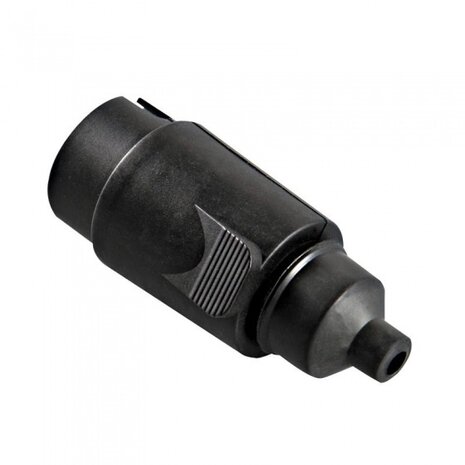 stekker PVC 7-polig zwart