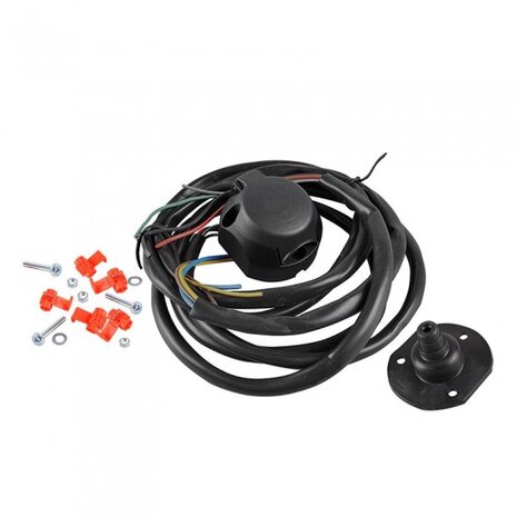 trekhaakkabelset PVC 7-polig zwart 1,50 meter