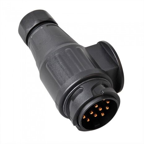 stekkerdoos Jaeger PVC 13-polig zwart