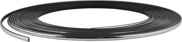 decoratiestrips zelfklevend PVC 4 mm chroom 8 meter