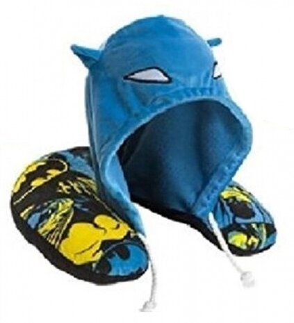 nekkussen Batman met hoody 28 x 30 cm blauw/zwart