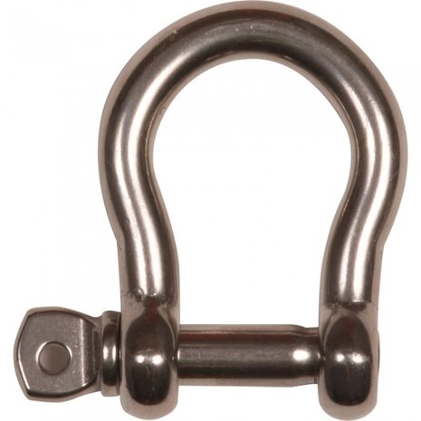 harpsluiting 40 x 8 mm RVS zilver