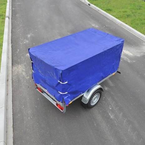 aanhangerhuif polyester 207,5 x 115 x 90 cm blauw