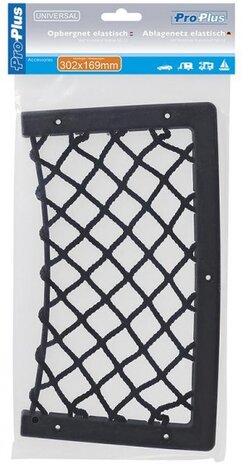 opbergnet met kunststof frame 302 x 169 mm NS-12