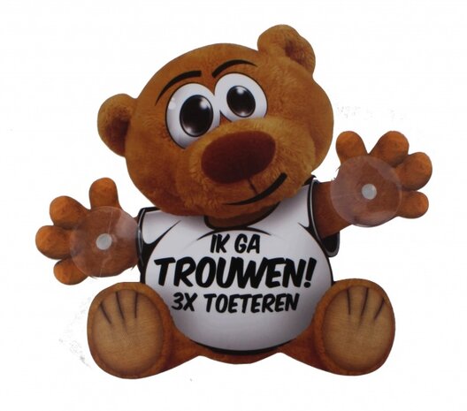 Funny Bear (30931) 16,5 cm met zuignappen