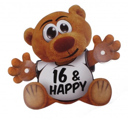 Funny Bear (30908) 16,5 cm met zuignappen