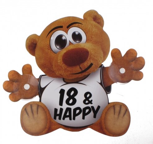 Funny Bear (30907) 16,5 cm met zuignappen