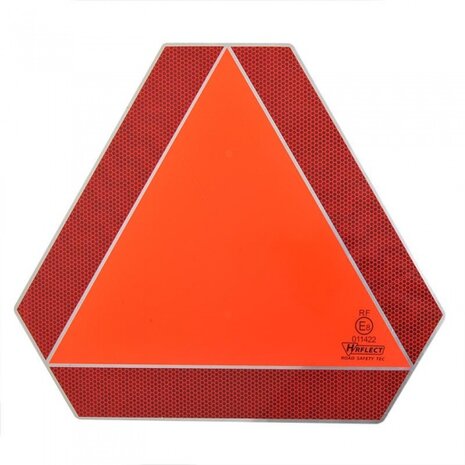 markeringsbord Langzaam verkeer 41 cm rood/oranje