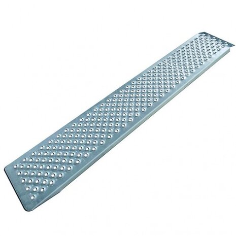 oprijplaat aluminium 183 x 25 cm zilver 500 kg per stuk