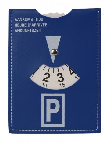 parkeerschijf 19 x 14 cm blauw