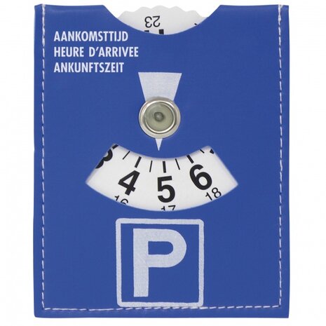 parkeerschijf 17 x 11 cm blauw