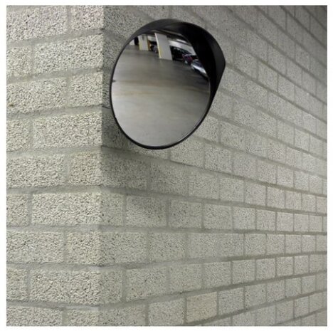 verkeersspiegel 30 cm zwart