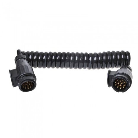 spiraalkabel 13-aderig PVC 13-polig zwart 3,5 meter