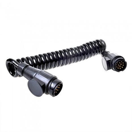 spiraalkabel 13-aderig PVC 13-polig zwart 3,5 meter