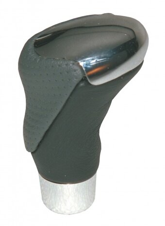 pookknop universeel 9 cm zwart/grijs