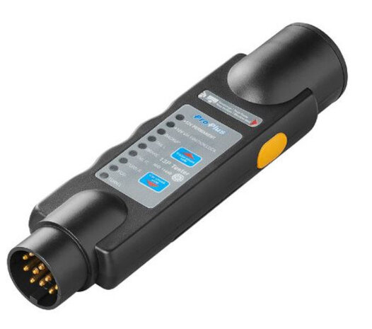 stekkertester 13-polig 12V zwart 22 cm