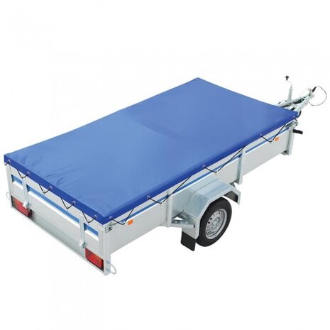 aanhangerzeil 257,5 x 134,5 x 5 cm blauw 500gr/m&sup2;