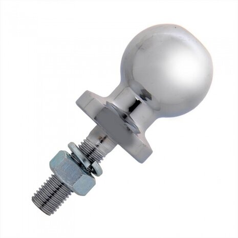 trekhaakkogel 50 mm recht staal M16 x 55 mm zilver