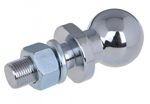 trekhaakkogel 50 mm recht staal M22 x 55 mm zilver