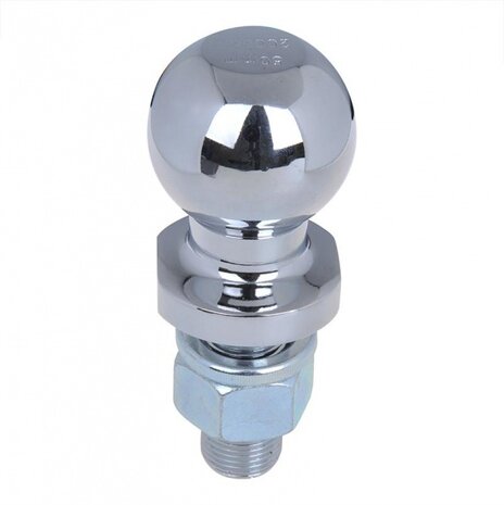 trekhaakkogel 50 mm recht staal M22 x 55 mm zilver
