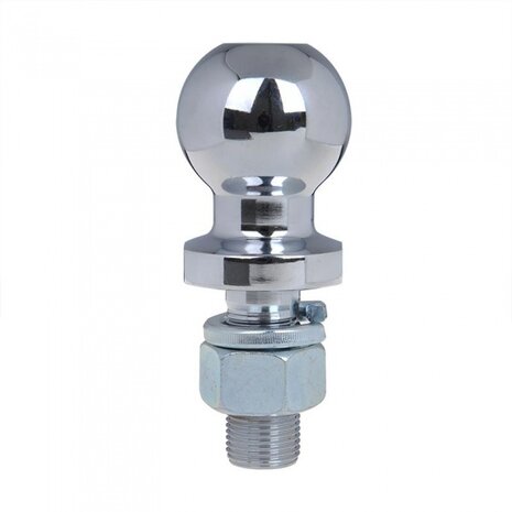 trekhaakkogel 50 mm recht staal M22 x 55 mm zilver