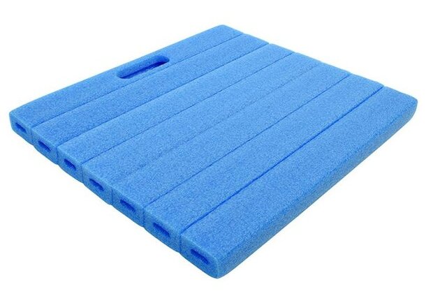 kniemat 30 x 34,5 x 2,5 cm blauw