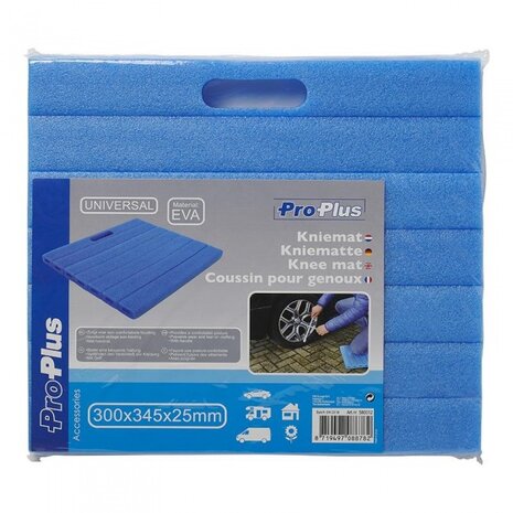 kniemat 30 x 34,5 x 2,5 cm blauw
