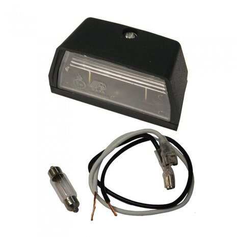 kentekenverlichting 12V 68 x 38 mm zwart